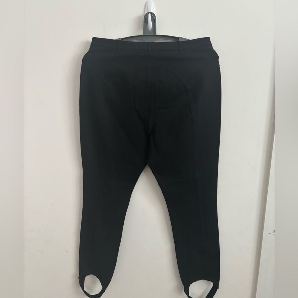 Maeve Anthropologie Womens Pant Sz 14 Black Stirrup Riding Legging Equestrian - Picture 4 of 7